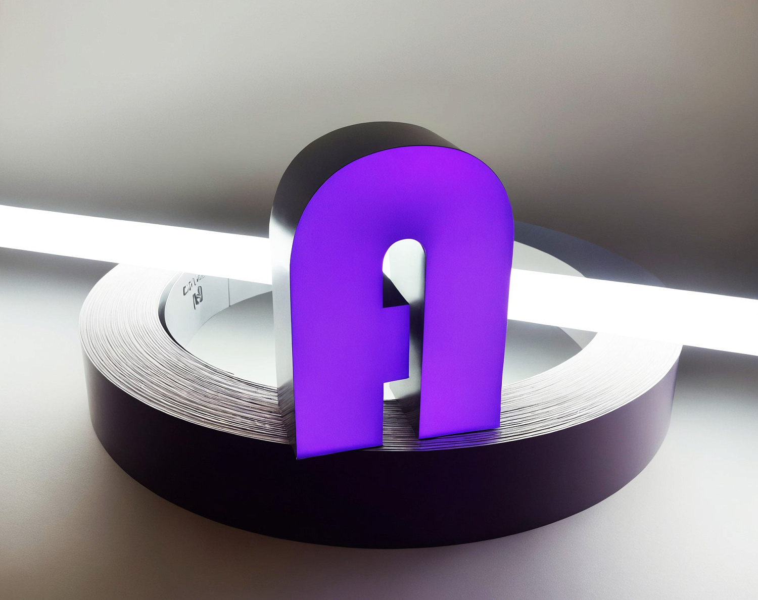 Световые буквы с применением алюминиевого профиля и технологии жидкого акрила